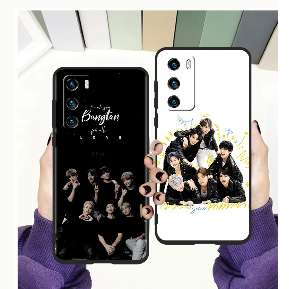 hot kpop bts boys phone case for huawei p20 p30 p40 lite p20 p30 p50 pro p smart z 2021 y6 y7 y9 y7a y6p y9s 2019 soft cover tpu free global shipping