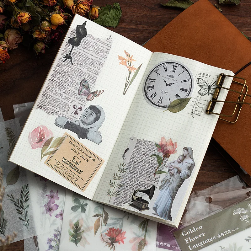 LL 3 шт. маленькие свежие цветочные наклейки | Стикеры и