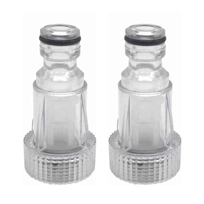

2Pcs 3/4" Thread Faucet Quick Connector Car Washing Machine Water Filter