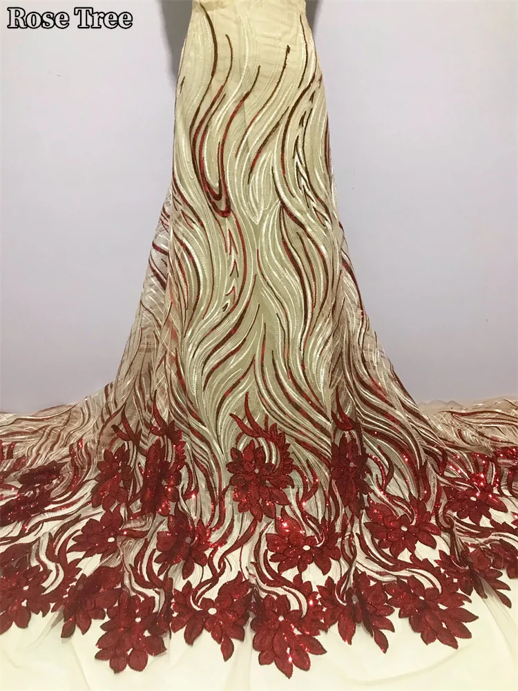 Африканская кружевная ткань с блестками 2023