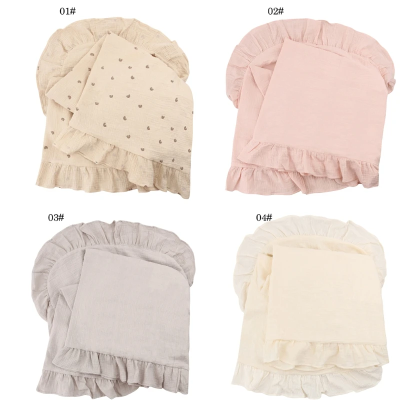 

140x140cm Baby Muslin Receiving Blanket Soft Cotton Swaddle Wrap Print Sleeping Bag Infants Bath Towel Stroller Cover New 2022