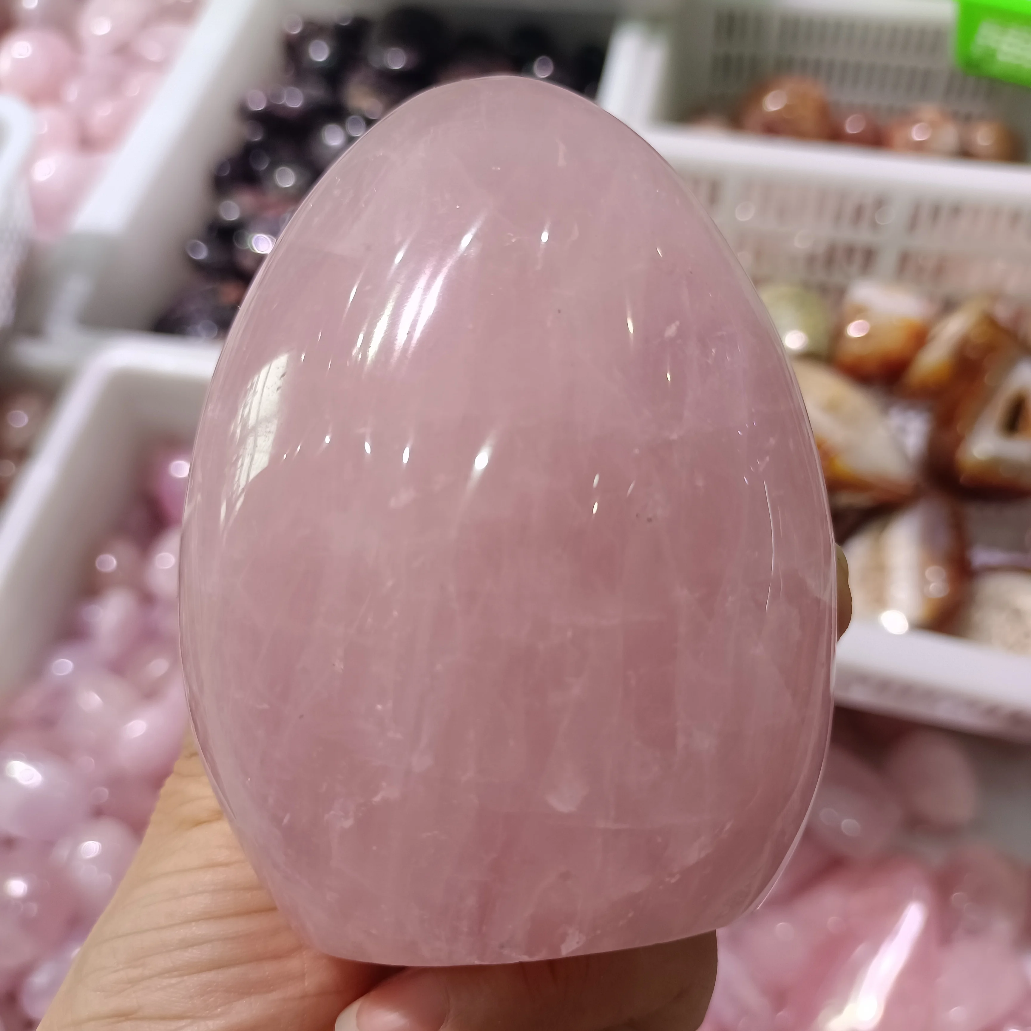 

NATURAL LIGHT PINK FREE MORPHOLOGY CRYSTAL ENERGY HEALING ORNAMENT