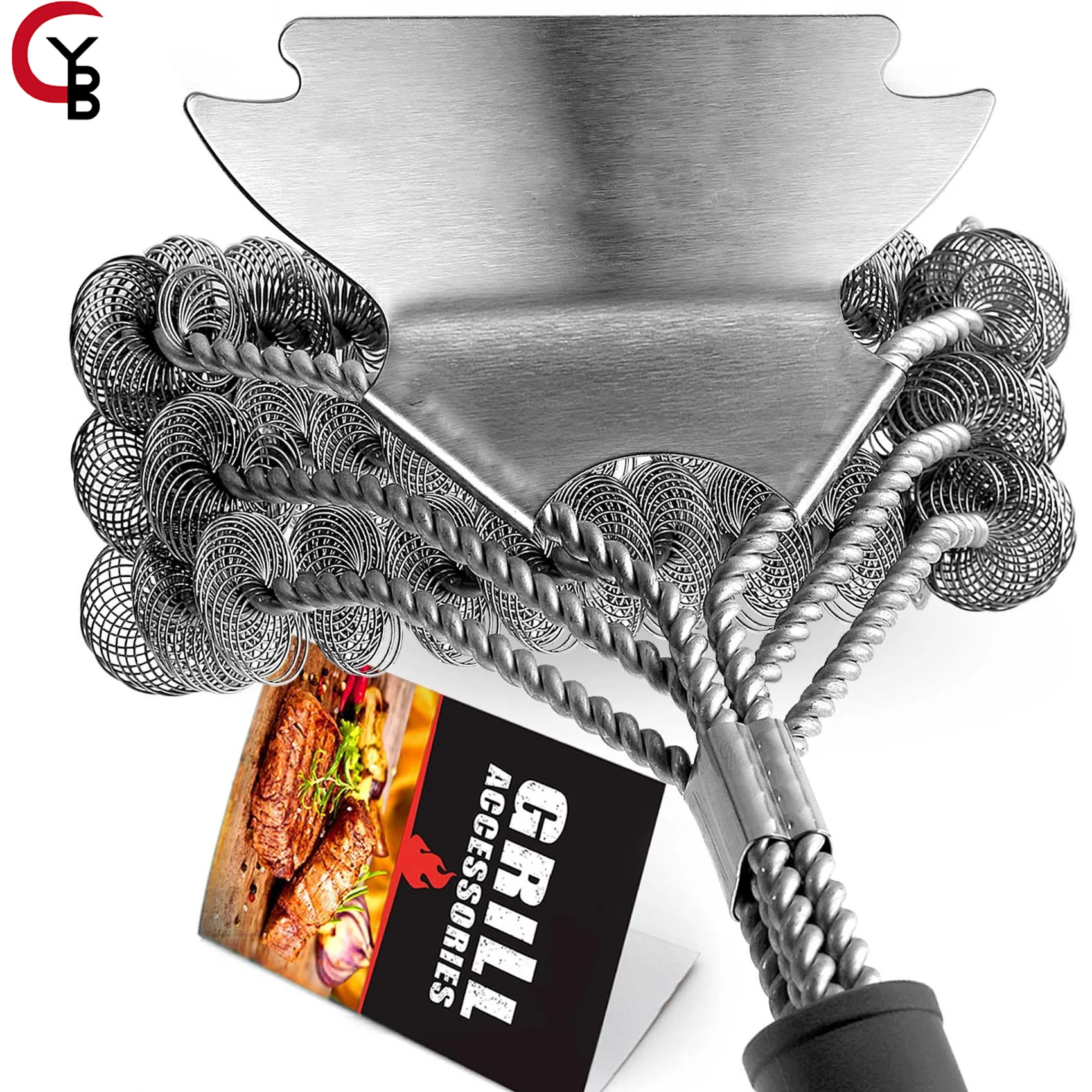 Щетка для гриля из нержавеющей стали 18 дюймов