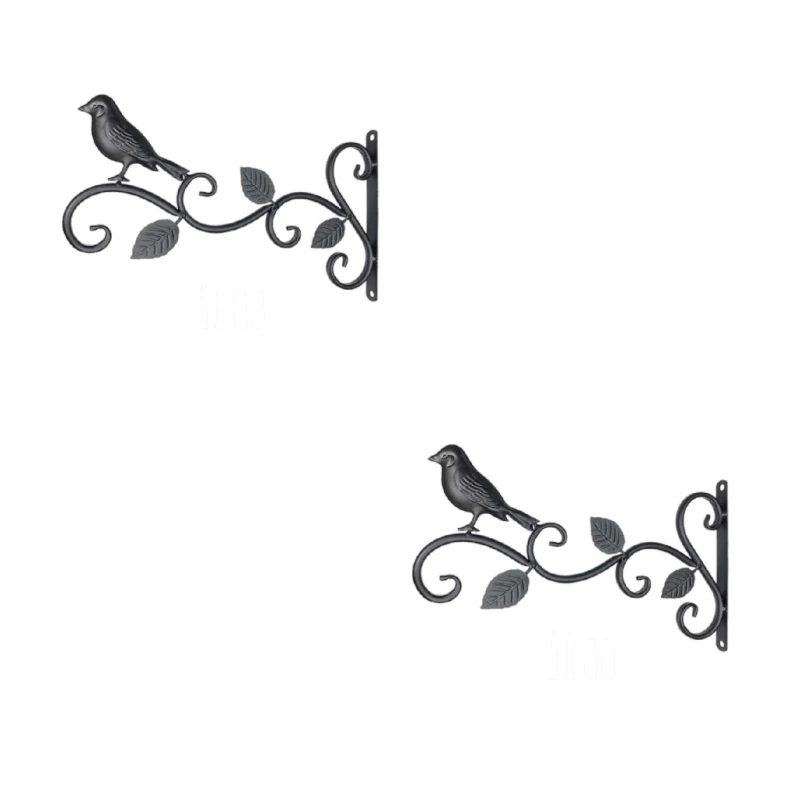 Железный подвесной кронштейн настенный крючок вешалка для растений кормушка