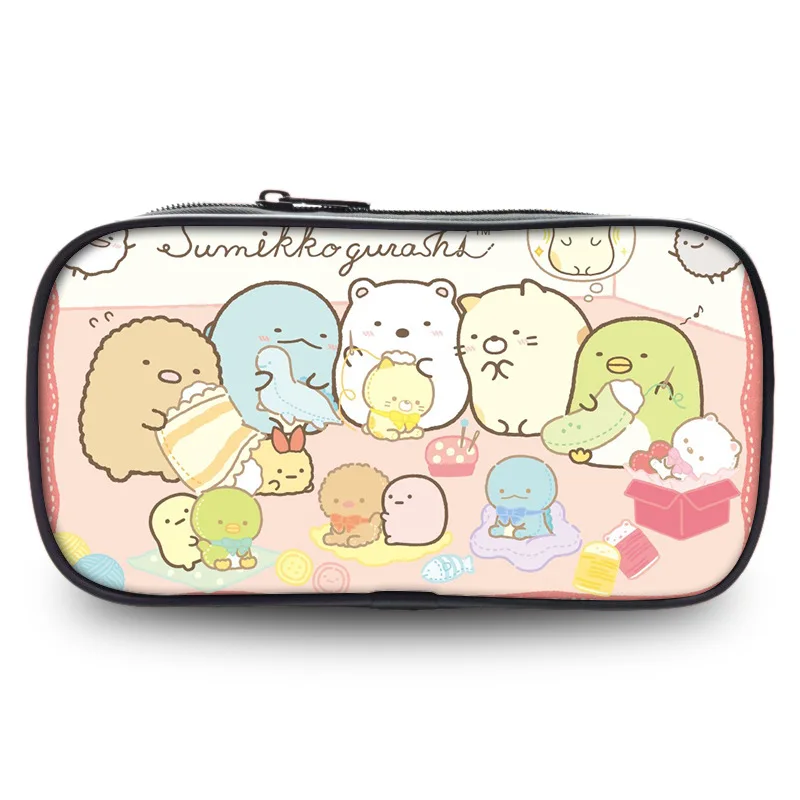 

Sumikkogurashi Pencil Bags Japanese Anime Pencil Cases Print High Capacity Storage Small Change Stationery Office Supplies Gifts