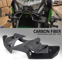 carbon fiber motorcycle z 900 naked front spoiler winglet aerodynamic wing kit spoiler new for kawasaki z900 2020 2021 2022