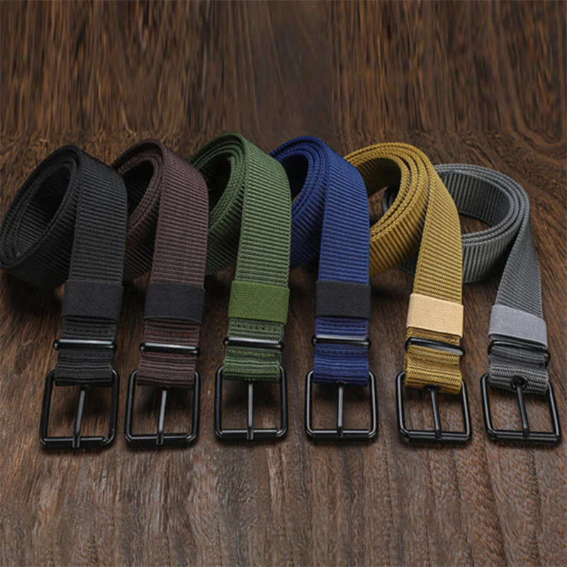 Men Belts Army Military Canvas Webbing Tactical Belt Fashion Casual Designer Unisex Belts High Quality Sports Strap Jeans