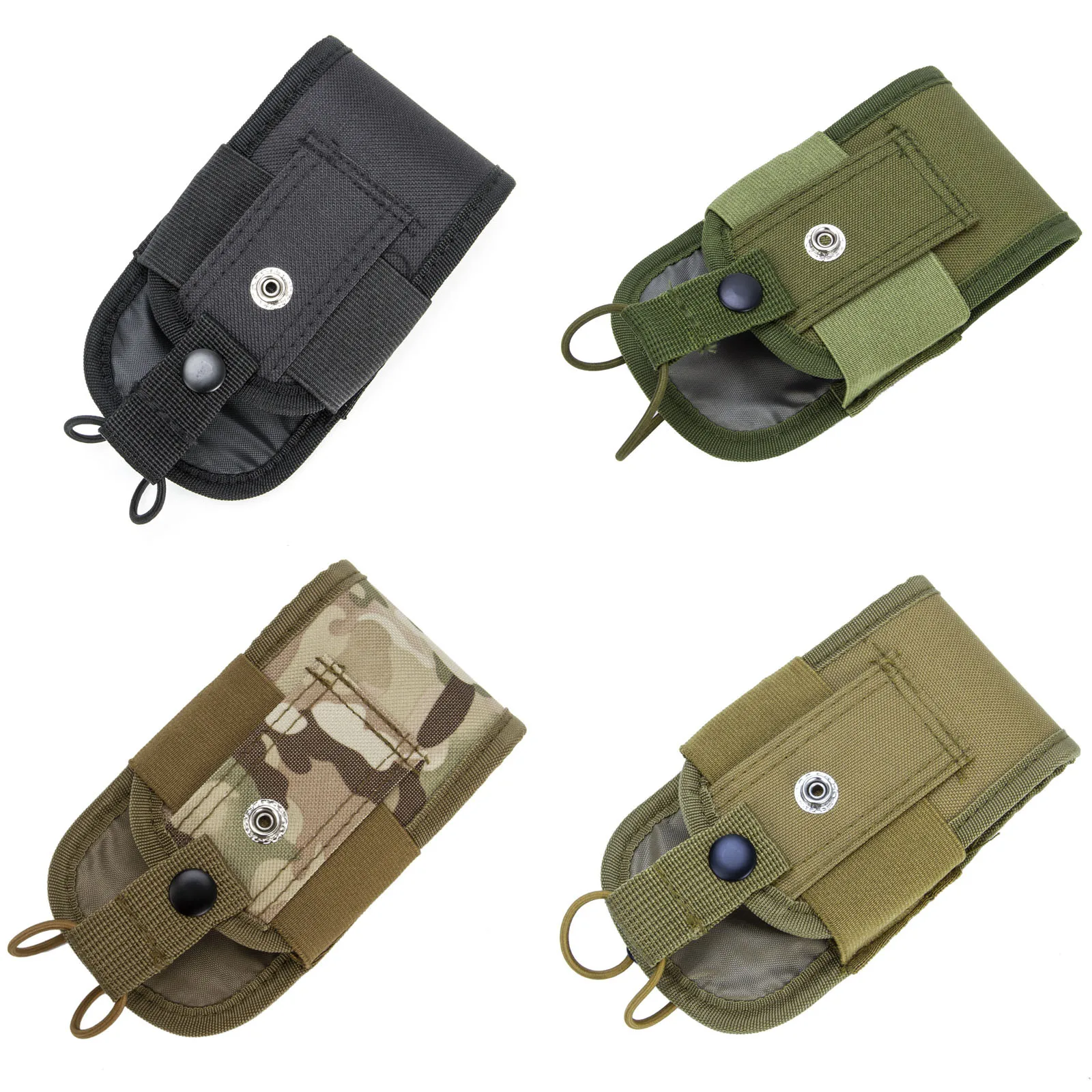 Tactical Radio Walkie Talkie Pouch Waist Bag Holder Pocket Portable Interphone Holster Carry Bag for Hunting Camping