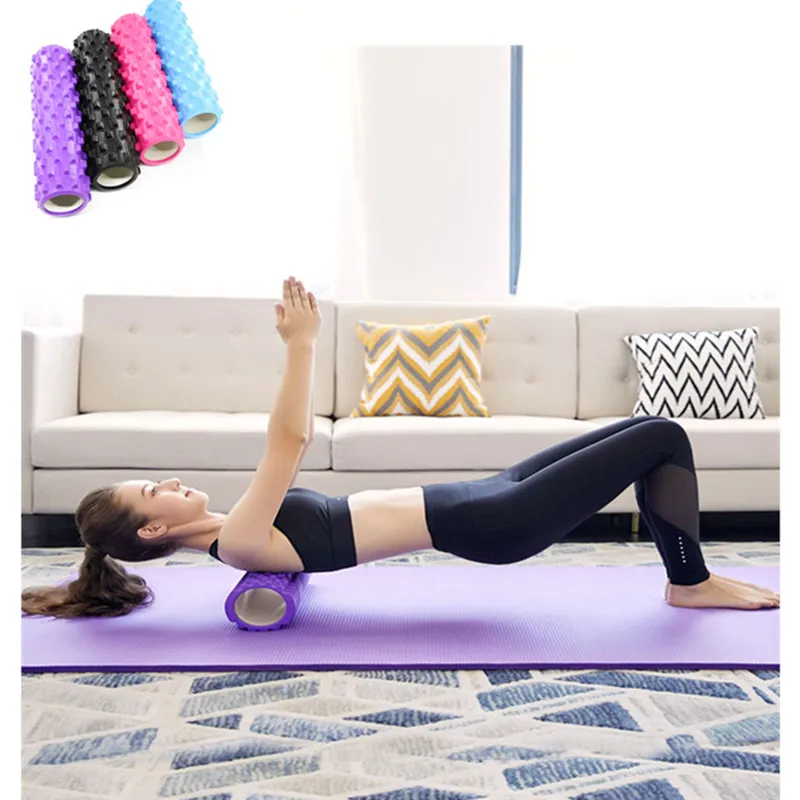 

1Pcs Gym Fitness Equipment Pilates Yoga Massage Column Soft Foam Hollow Roller Block Exercise Back Muscle Relax Fatigue
