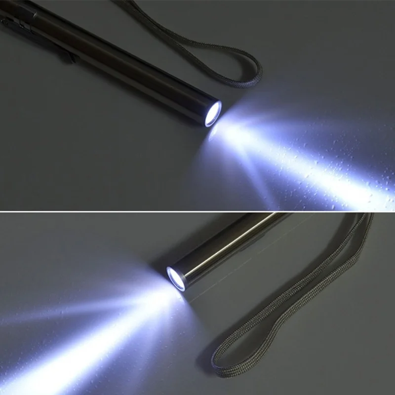 

Rechargeable LED Flashlight Pen Light MINI Torch Cool White Warm White Light with USB Charging Cable Used for Camping Uv Light