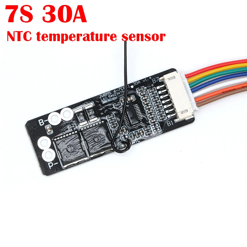 NTC 6S 7S 10S 24V 30A 40A 50A 18650 Защитная плата литий-ионной литиевой батареи 25 2 V 29 4 36V BMS для
