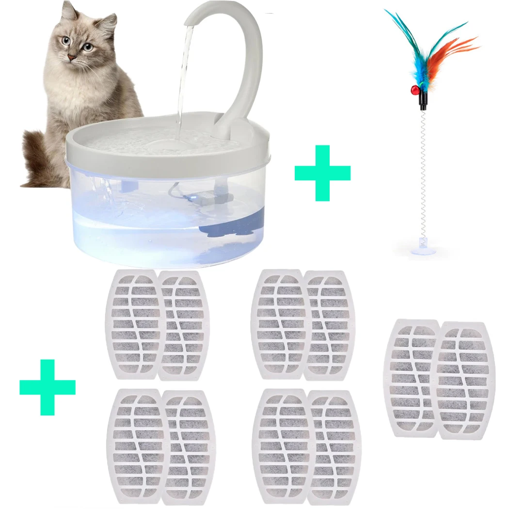 

Pet Water Fountain Automatic Power-off When Lack of Water Bird Water Dispenser Dog Drinking Fountain With LED Light water level