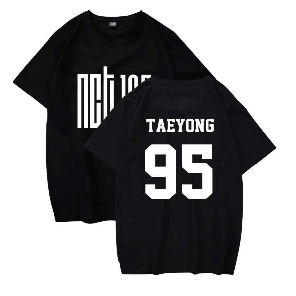 

2022 Kpop NCT U 127 Concert Album T Shirt Women Men k-pop Cotton T-shirt Member Name Printed Fans Tshirt Tops Camiseta Feminina