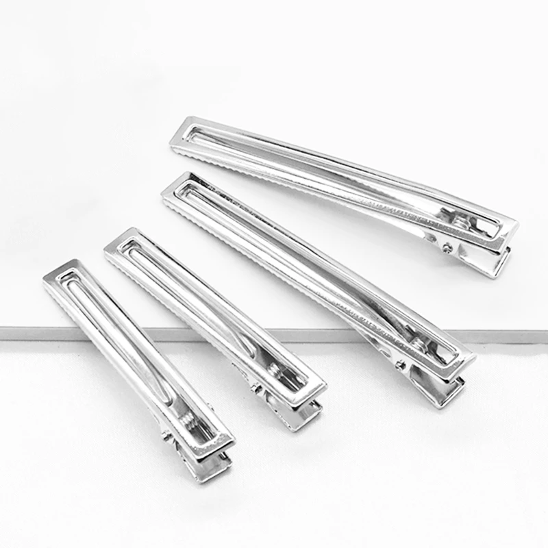 

20pcs Hollow out Alligator Hair Clips Metal Blank Hairpin Base Diy Beading Hairclip Accessories for Jewelry Making Material