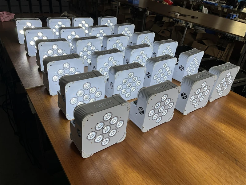 8 шт. 9*10 Вт RGBW 4в1 беспроводной и заряжаемый аккумулятор плоский номинальный