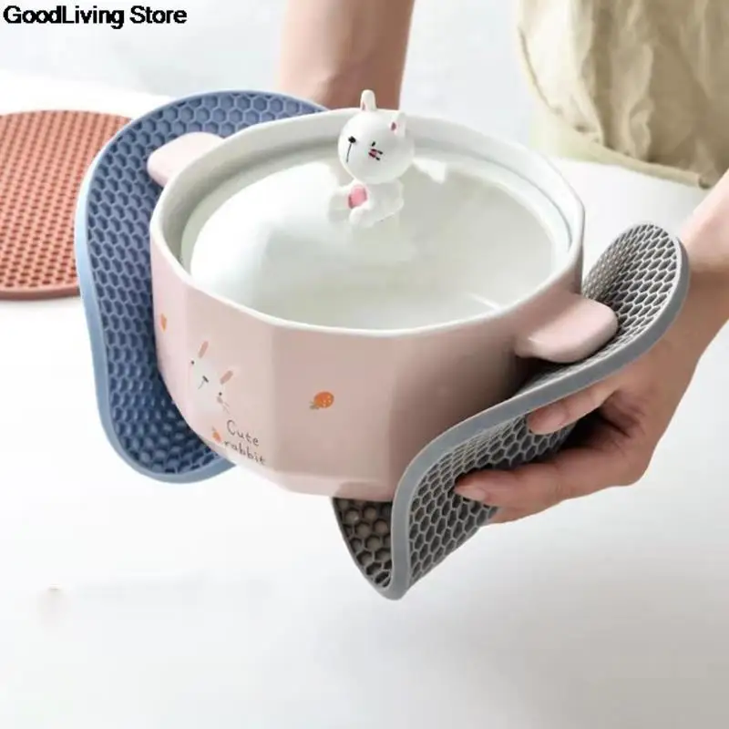 Многофункциональный Круглый термостойкий силиконовый коврик подставки для