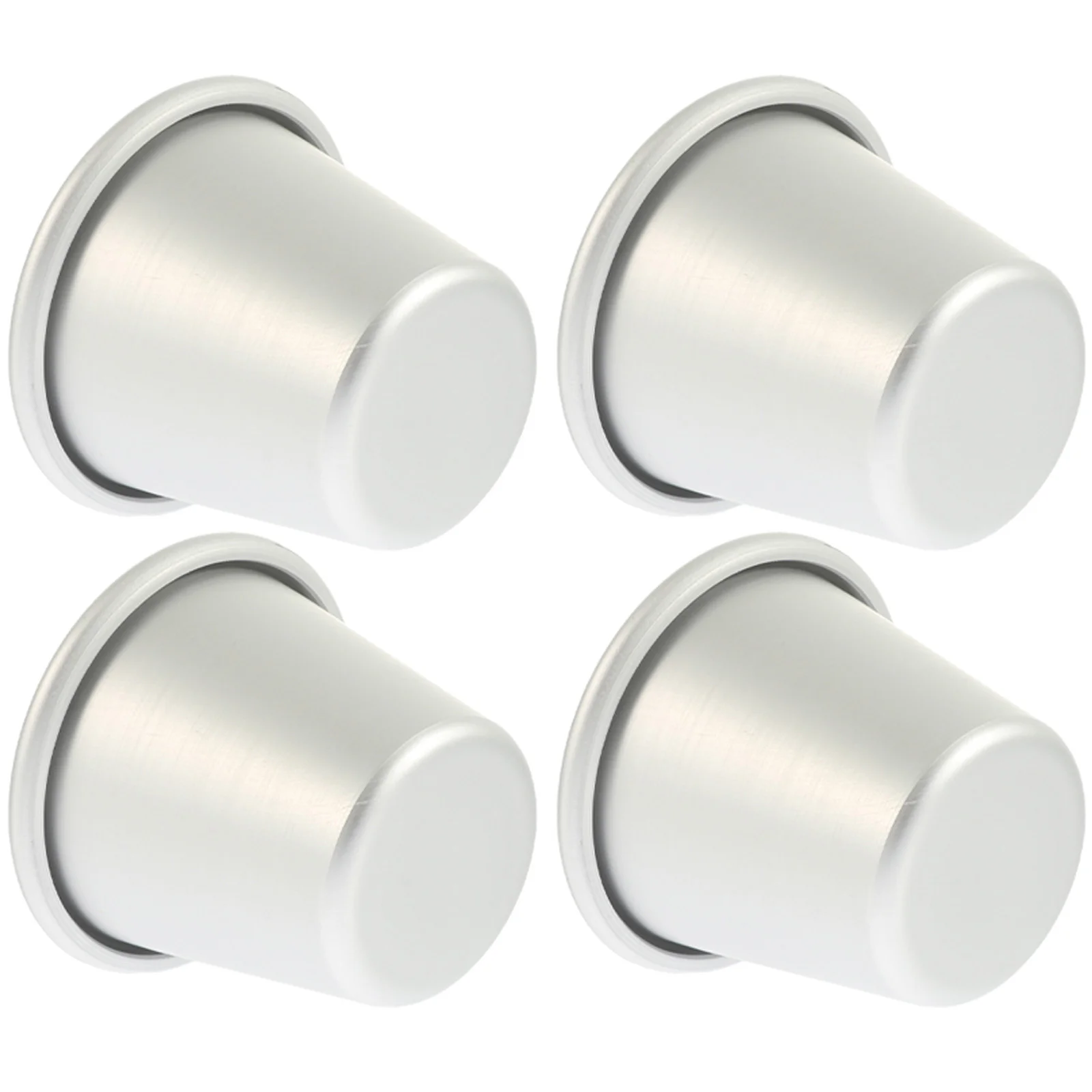 

4pcs Nonstick Individual Pudding Cup Mold Cupcake Cake Cookie Pudding Mold Round Bakeware