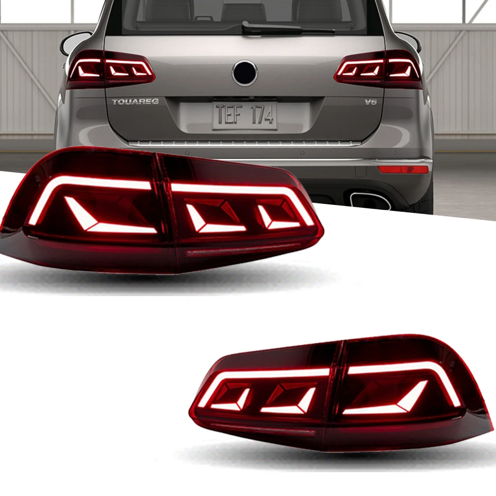 Taillights For VW Touareg LED 2011-2017 Tail Lamp Car Styling DRL Dynamic Turn Signal Reverse Auto Accessories