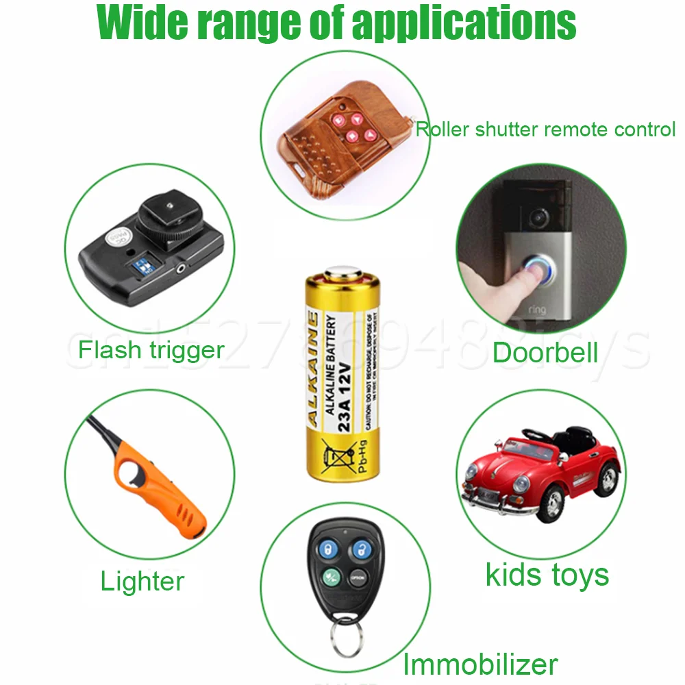 Щелочная батарея 23GA 21/23 A23 A23S E23A EL12 MN21 MS21 V23GA L1028 RV08 GP23A для дверного звонка