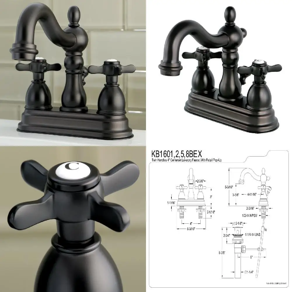 

Luxurious and Budget-Friendly – Fantastic 4 in. Oil Rubbed Bronze Bathroom Faucet Look!