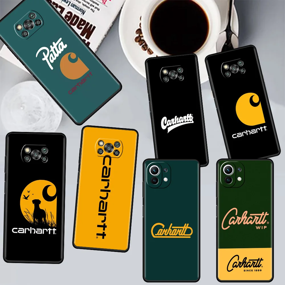

Famous Brand Carhartts Case For Xiaomi Mi Poco X3 NFC M3 Pro F3 GT F1 M4 11 Lite Note 10 11T 10T 9T Silicone Back Phone Cover
