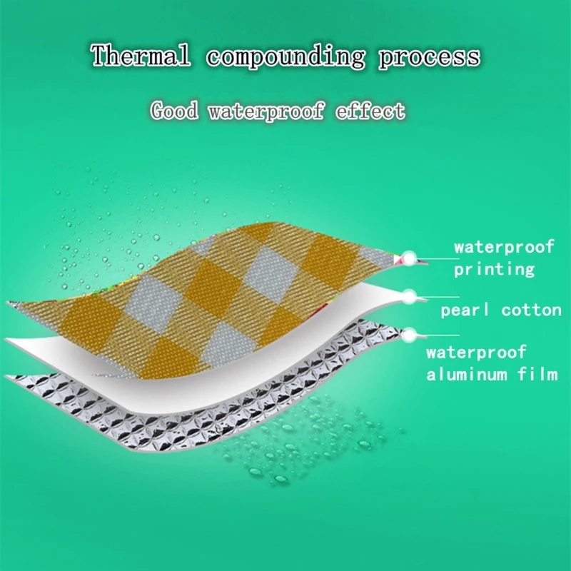 Складное одеяло для пикника уличное 3-слойное пляжное легкий удобный коврик