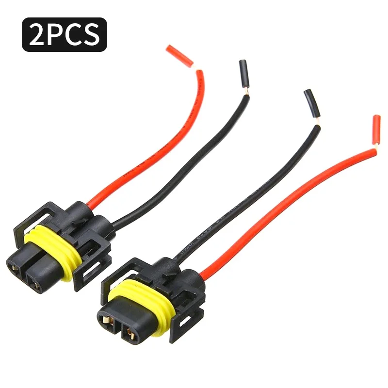 

2pcs H11 H8 Wire Harness Socket Female Adapter For HID Headlight Fog Light Lamp Bulb