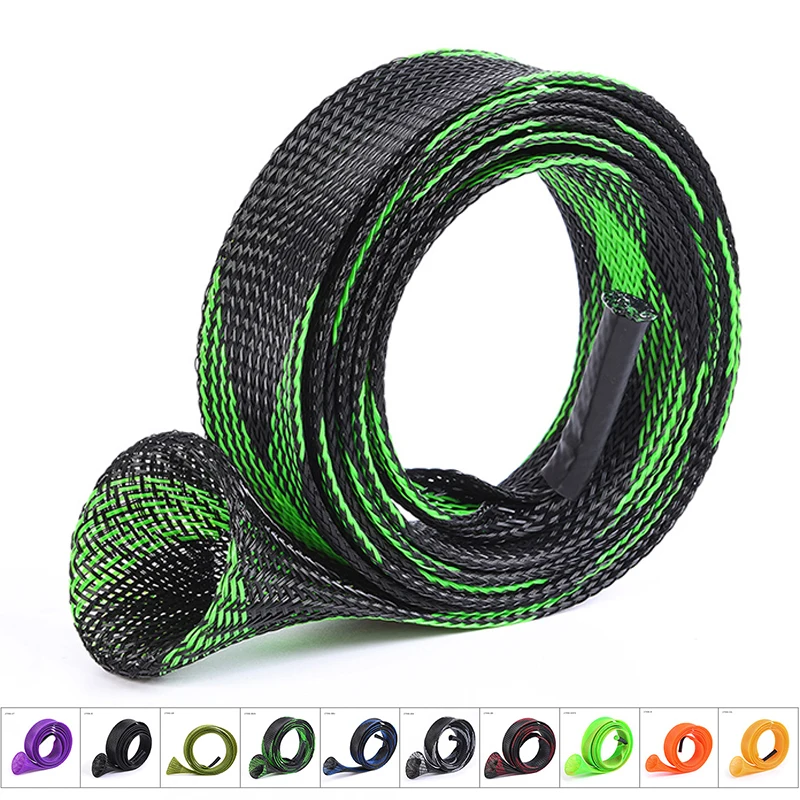 

170cm 35mm Fishing Rod Net Tube Sleeve Cover Braided Mesh Protector Pole Gloves Tool Rod Accessories Protective 10colors