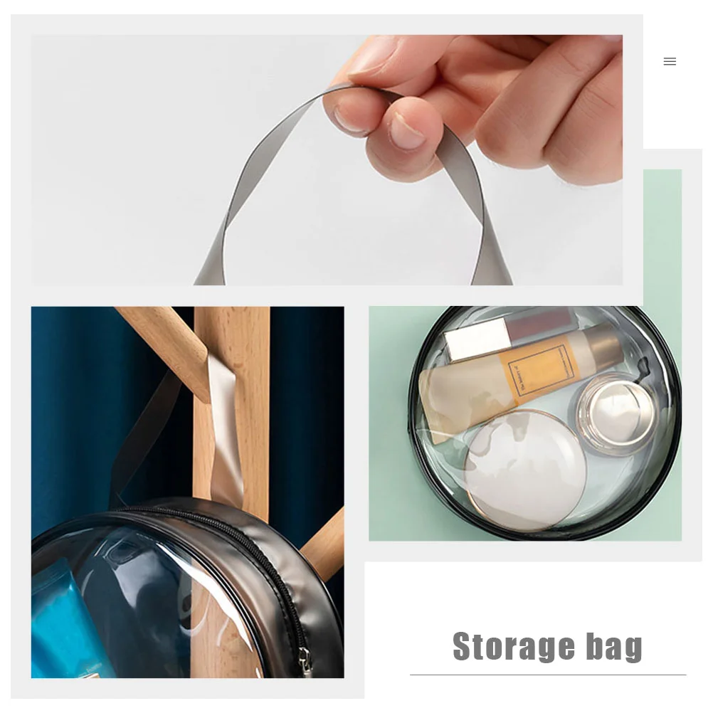 Круглая сумка для хранения косметики 2 шт. мини-заколки волос держатели большая