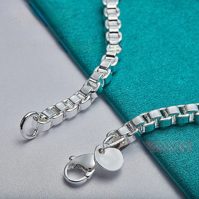 Браслеты из стерлингового серебра 925 пробы для женщин и мужчин ручная работа в