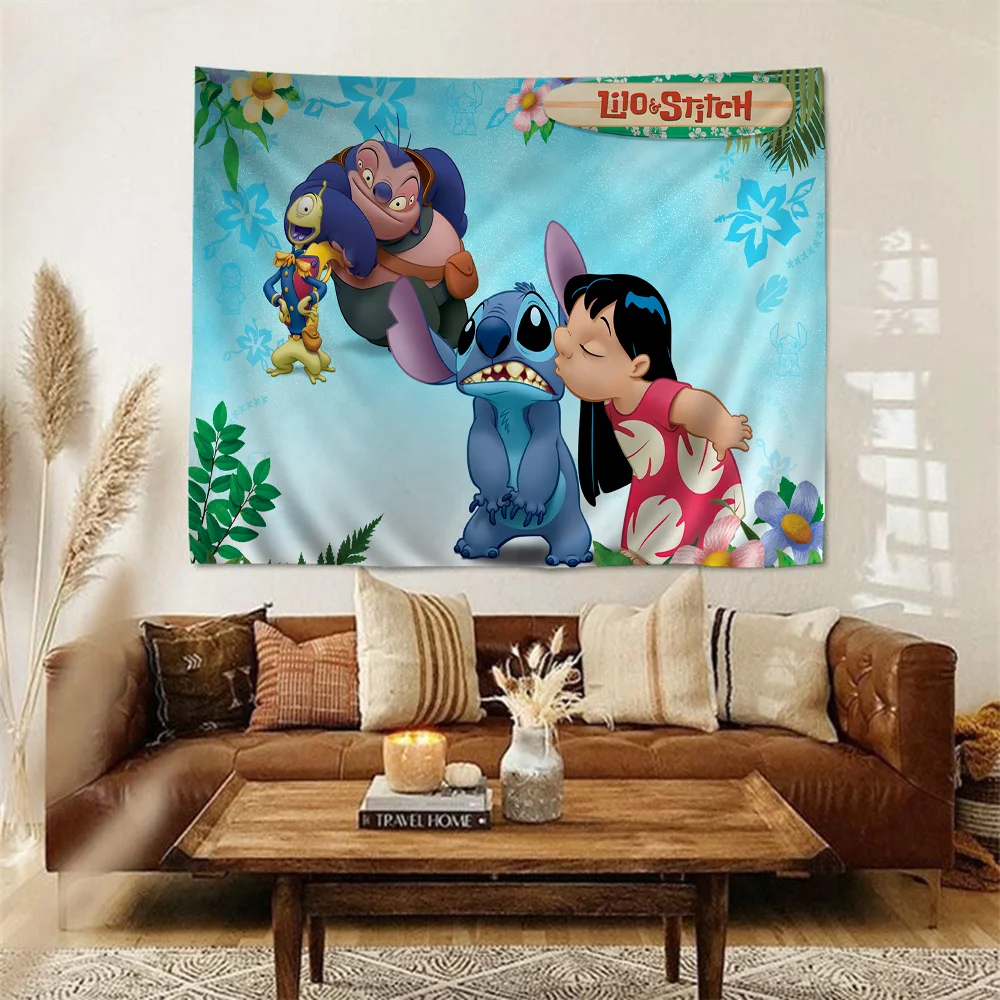 Красочный гобелен с рисунком S-стичей настенный подвесной Таро хиппи настенные