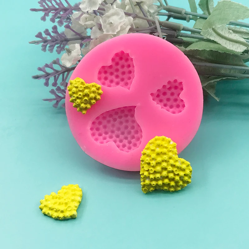 

Valentine's Day love silicone mold mini biscuit dessert mold diy chocolate biscuit mold plaster mold manual material mold
