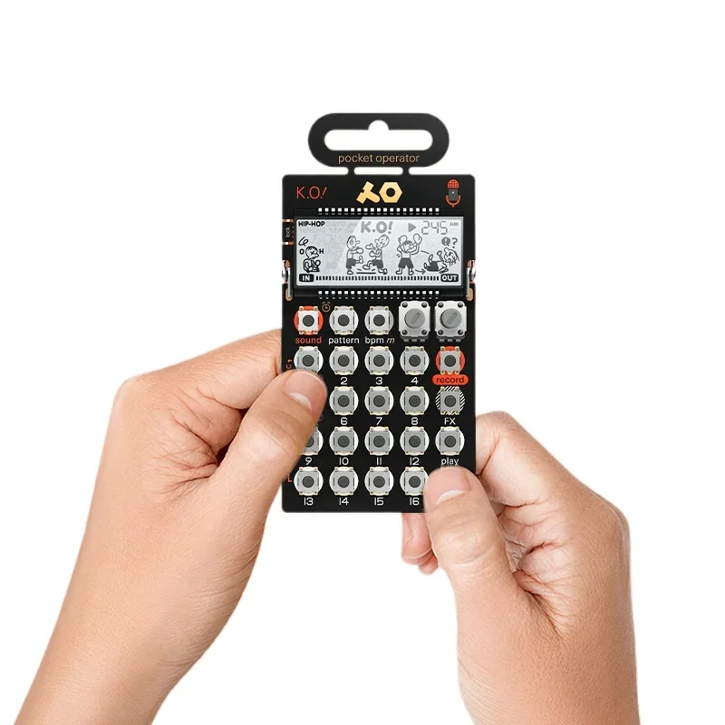 Подростковый инженерный карманный синтезатор PO-33 K.O! Удобный секвенсор семплера