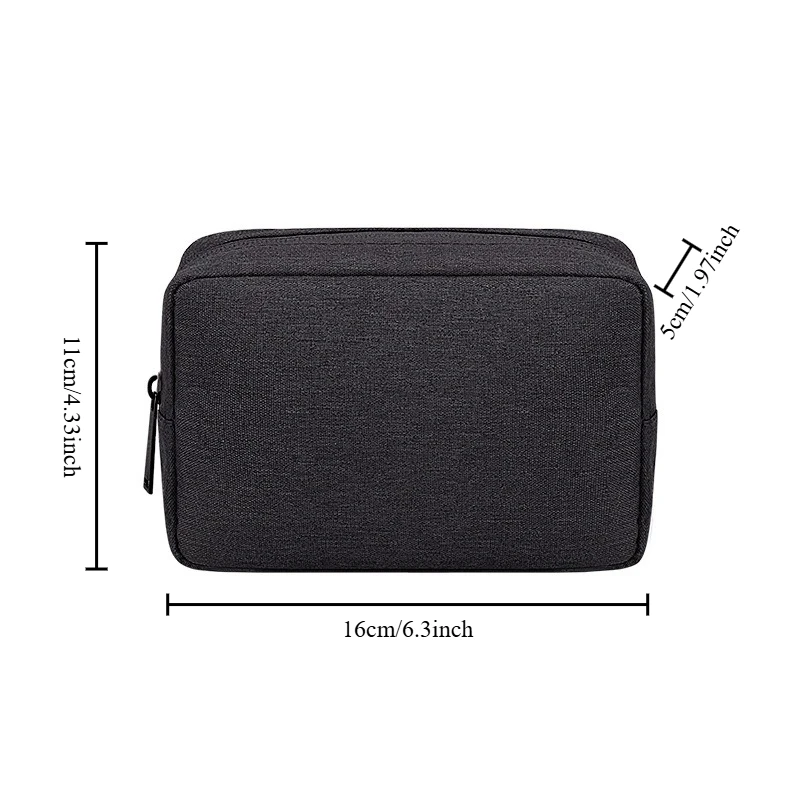 

‌ «Портативная сумка-органайзер на молнии — держите наушники, зарядные устройства, кабели и USB-аксессуары. Аккуратно и доступно! Идеально подходит для путешествий».