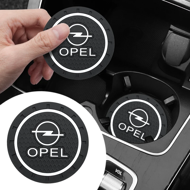

1/2pc Car Coaster Water Cup Bottle Holder Anti-slip Pad Silica Gel Mat For Opel Astra H J G K Insignia Corsa C D Vectra B Zafira