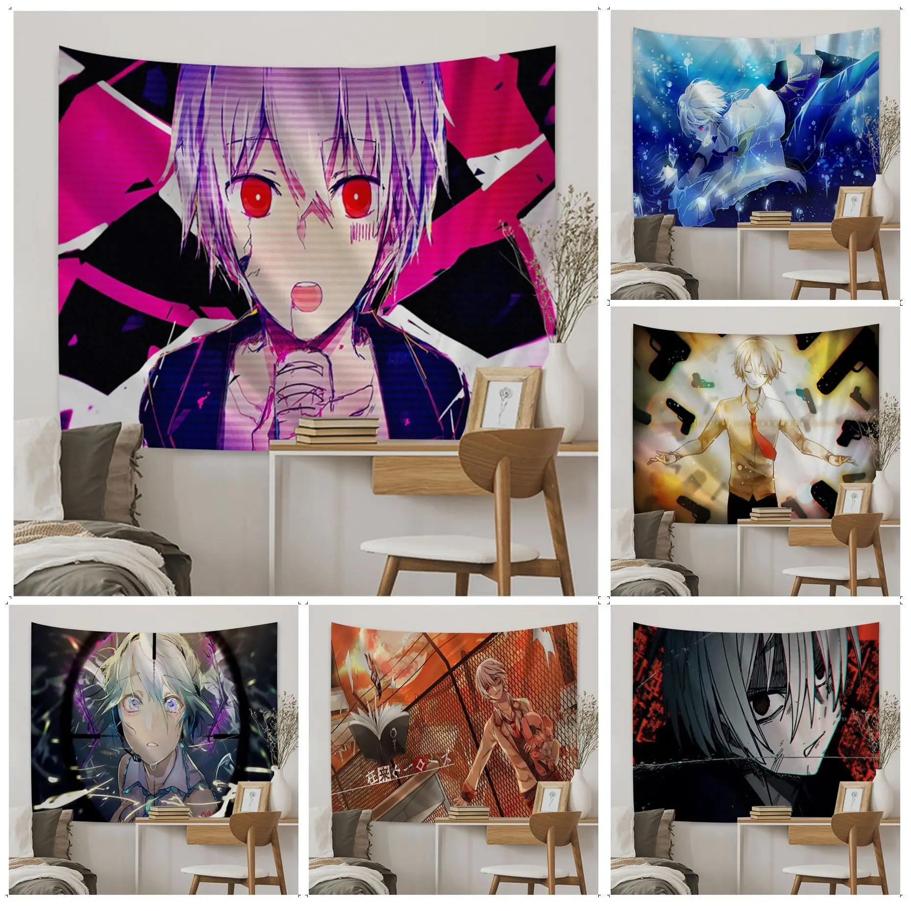 

Mafumafu Anime Tapestry Hanging Tarot Hippie Wall Rugs Dorm Decor Blanket
