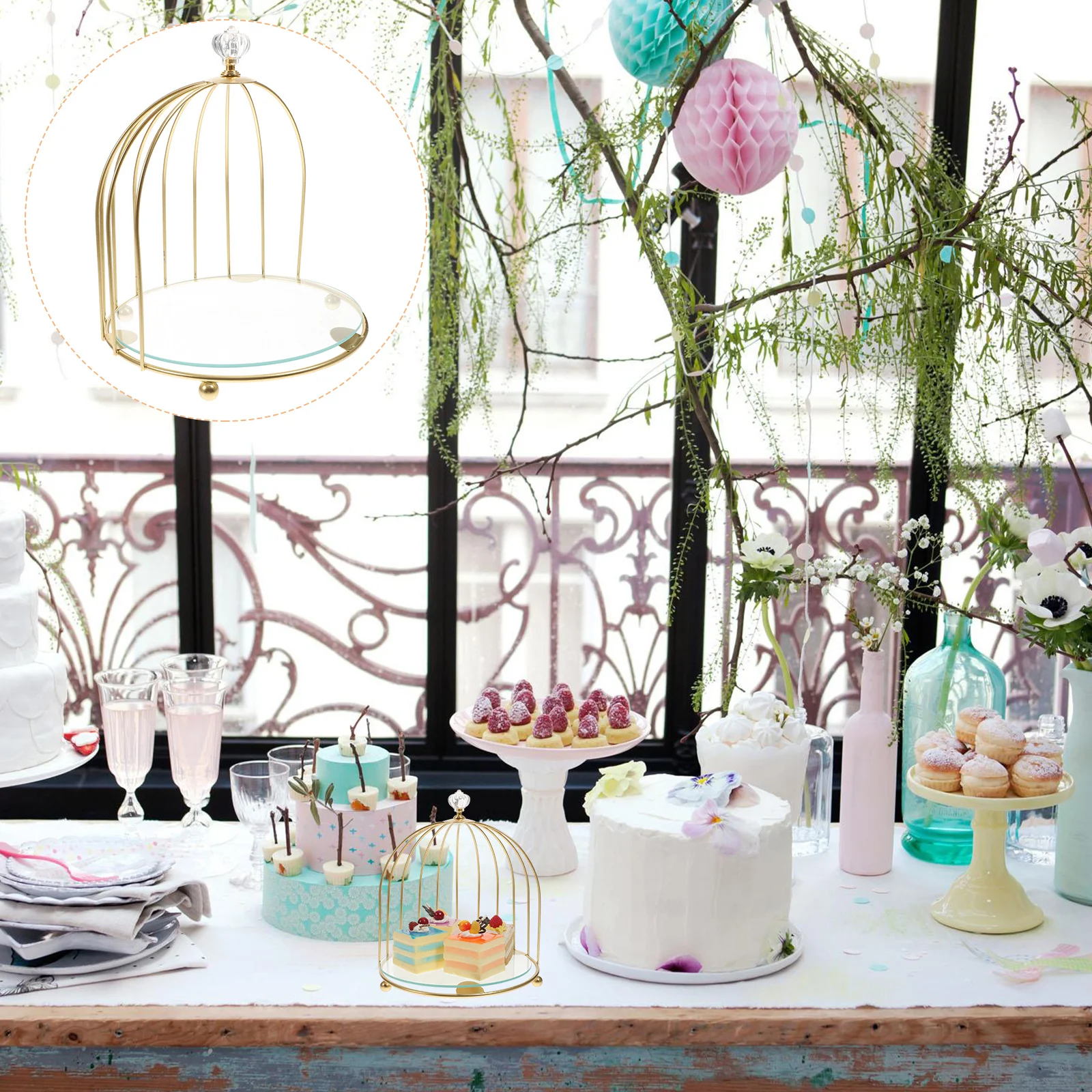 Подставка для торта десерта органайзер макияжа серьги свадебный держатель