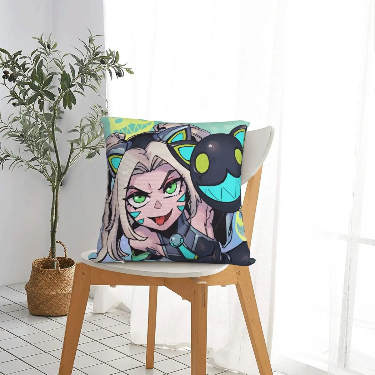 Prestige Battle Cat Jinx Square Pillow Case League Game Legends Cushion Covers Fashion Decorative Pillowcase for Home