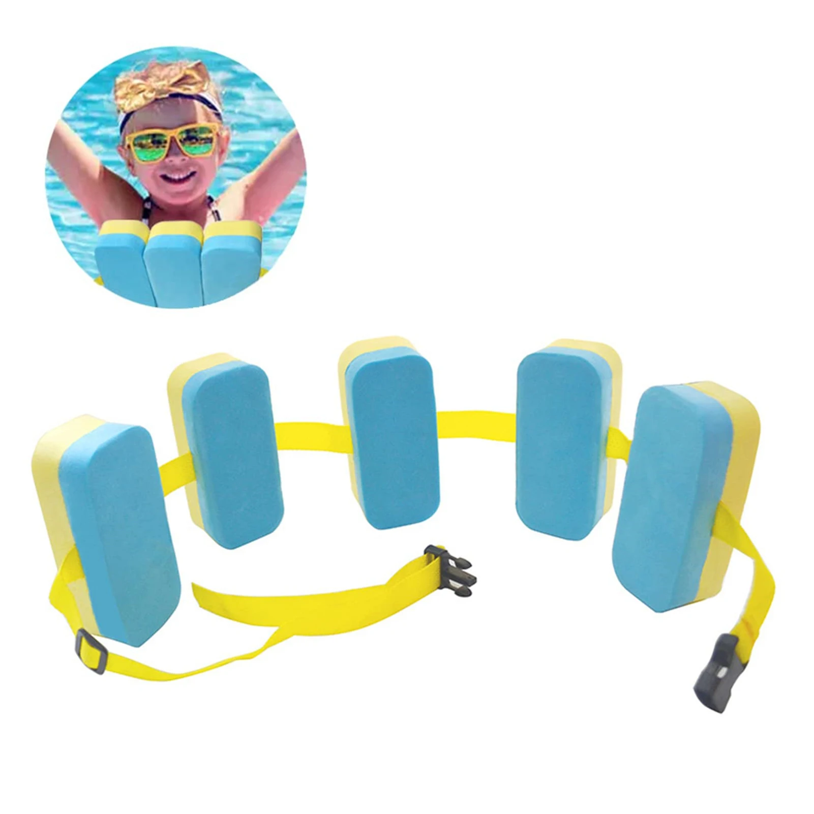 Swimming Back Floating Foam Board Float Belt Waistband Adjustable EVA Board Adult Children Swim Training Equipment Air Mattress