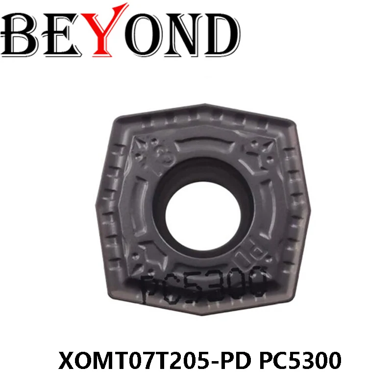 100% оригинальный резак XOMT07T205-PD PC5300 твердосплавные вставки с ЧПУ токарные