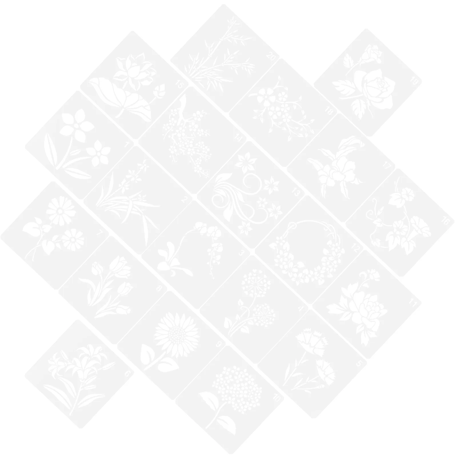 

Stencils Dies Painting Flower Cuts Floral Stencil Cutting Die Templates Kids Drawing Leaves Embossing Paper Cut Making Metal