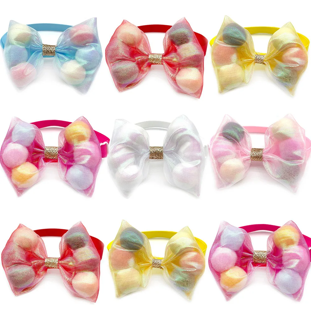 

50/100pcs Dog Bowtie Bright Color Pet Dog Bow Tie Neckties Pet Supplies Cute Small Dog Cat ties Accessories Holiday Dog Supplies