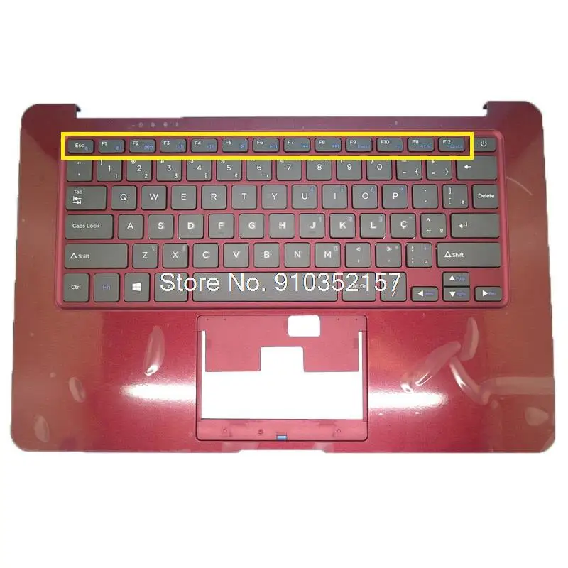 Красная подставка для рук и серая клавиатура Positivo Motion Q232A Plus Q432A H003-51 YMS-0075-F D1459L H003-33