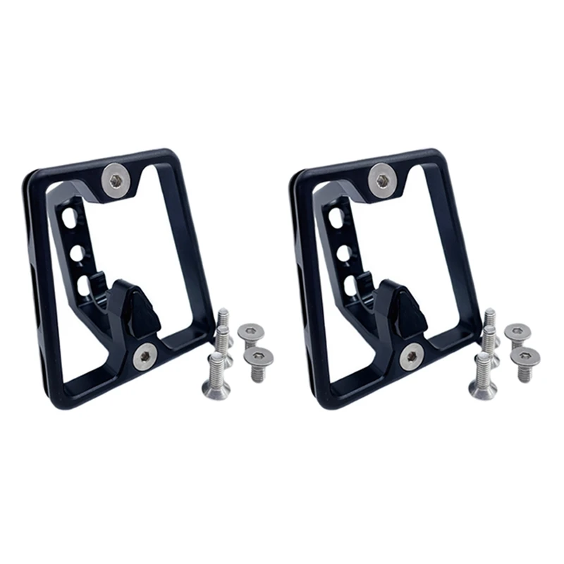 

2X Aluminum Alloy Bicycle Front Carrier Block Front Bag Bracket Mount For Brompton Folding Bike Accessories