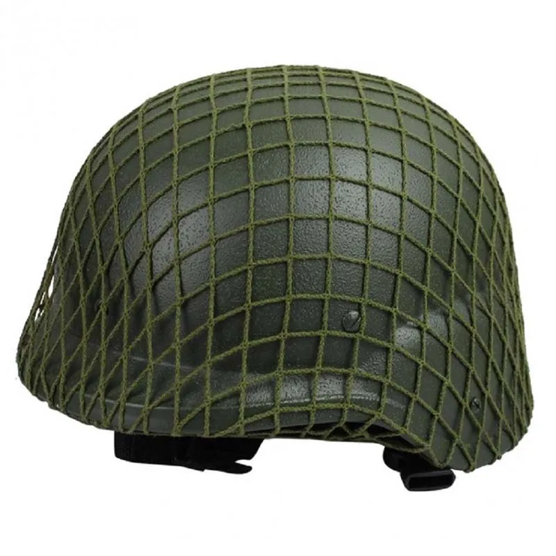 

aNew Arrive Army Green Nylon Camping Hiking Helmet Camouflage Net Cover Helmet Outdoor Activity Tools