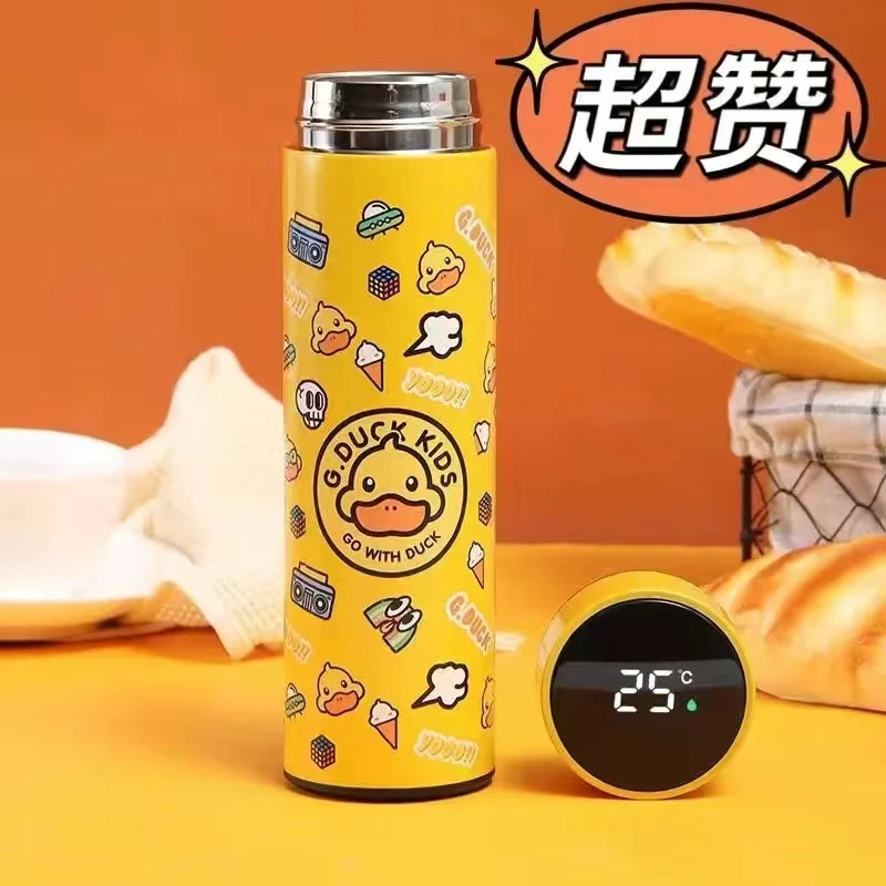 

Thermos cup intelligent temperature measuring cup touch screen temperature display cup cartoon student water cup thermos cup gir