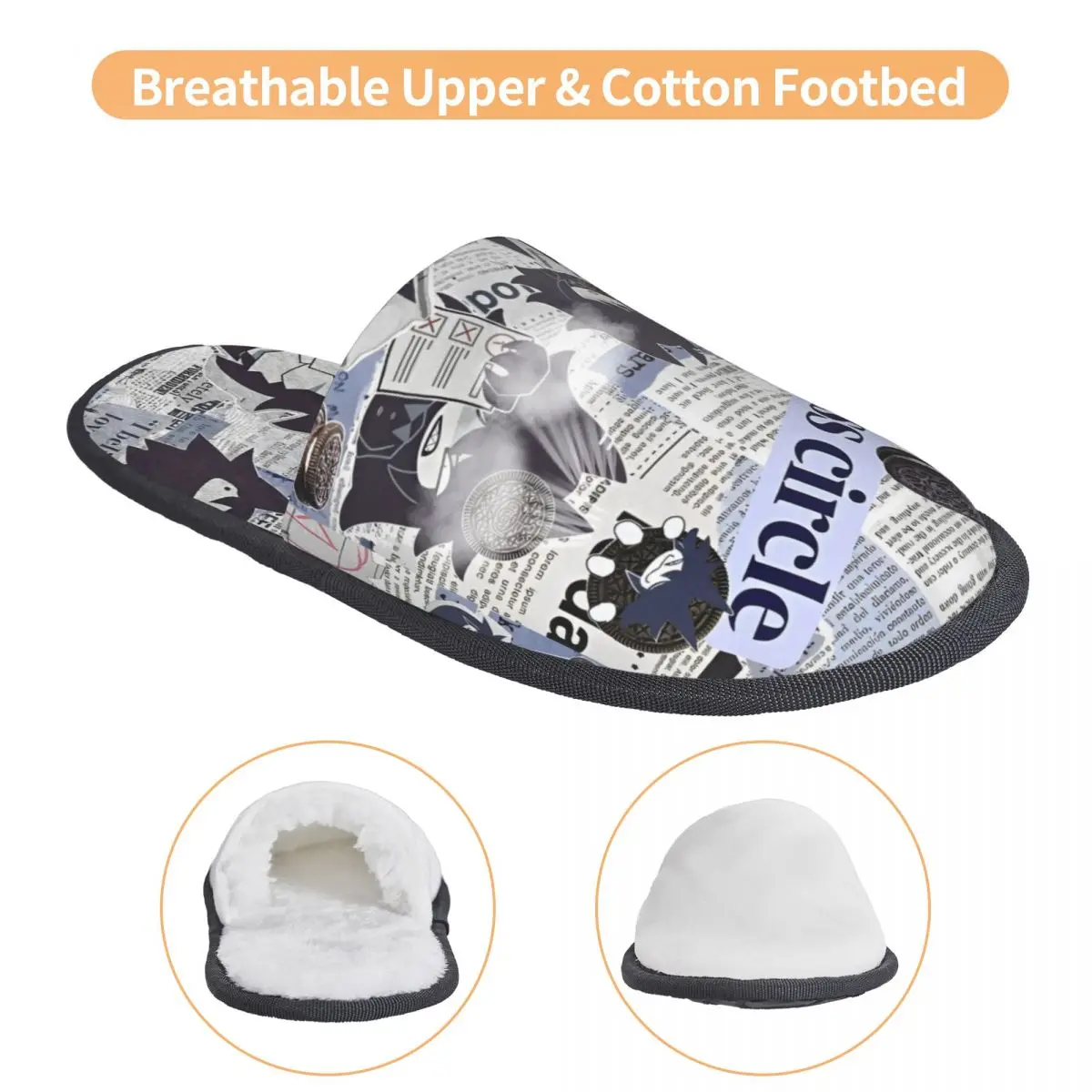 Домашние хлопковые тапочки с героями мультфильмов Мисс Круг основные бумажные