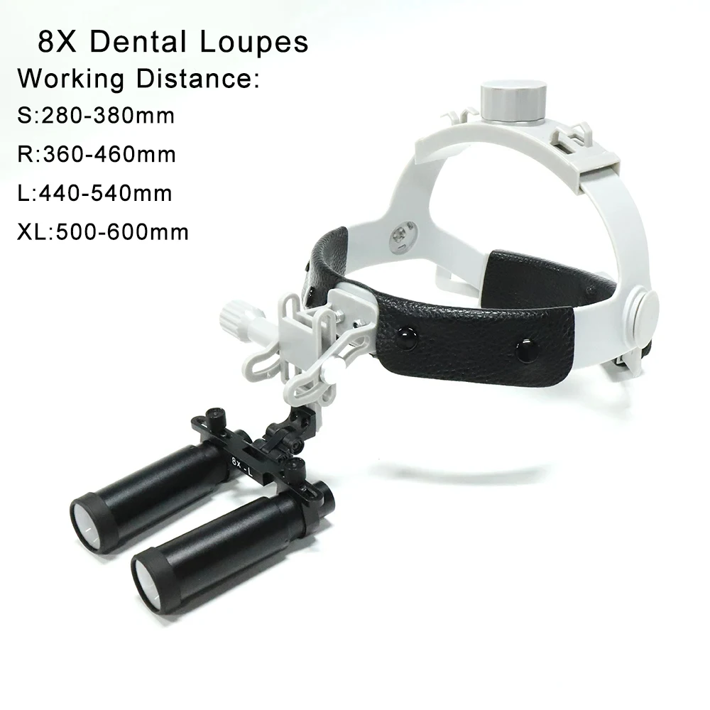 

8X Headband Binocular Dental Loupes Dental Magnifier Dental Lab Medical Loupes Magnification Dentist Magnifiying Glass