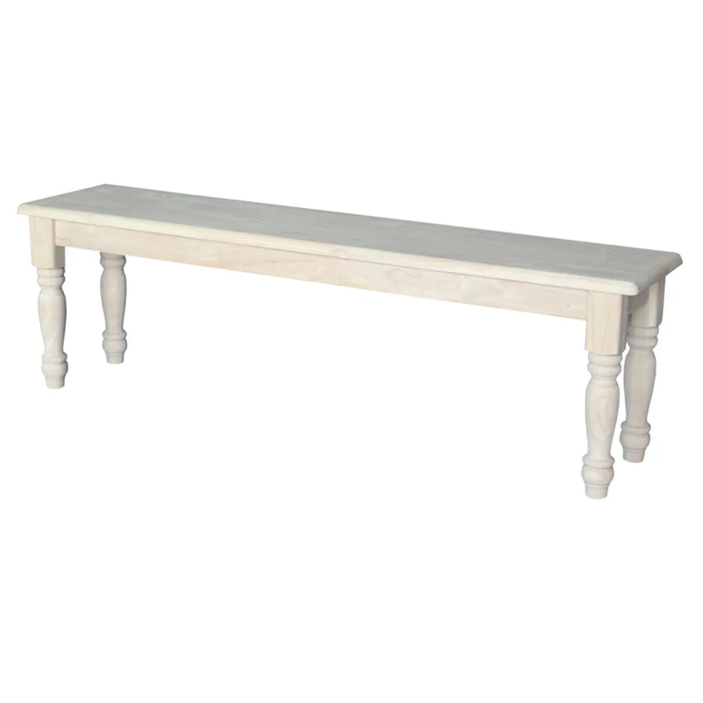 

International Concepts Farmhouse Dining Bench, Ready to Finish