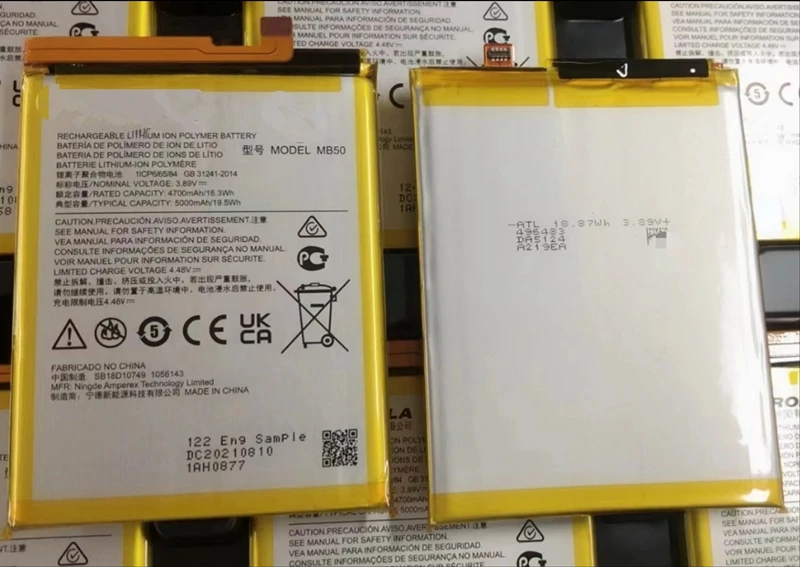 Оригинальный новый аккумулятор MB50 для Motorola MOTO EDGE 2021/Moto G200 /EDGE S30, запасная часть, оригинальная емкость, Фотоэлементы